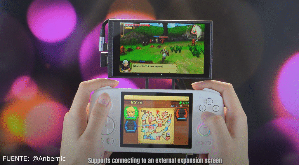 Anbernic RG406H con dual screen