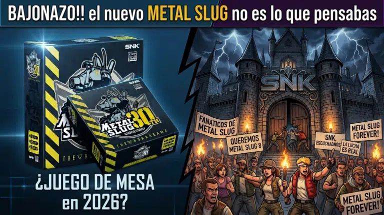 Anuncio del juego de mesa de Metal Slug por Pix'n Love Games para el 30 aniversario