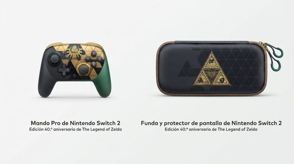 funda y mando zelda 40 aniversario